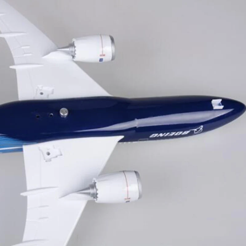 1/130 масштаб 47 см игрушечные модели самолетов Boeing B787 Dreamliner модель самолета W светильник и колеса литой пластик Смола самолет подарки