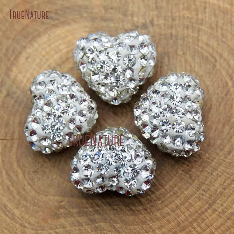 20171218-BE9071- Clay Beads Pave White Rhinestone Heart Shape Beads_5