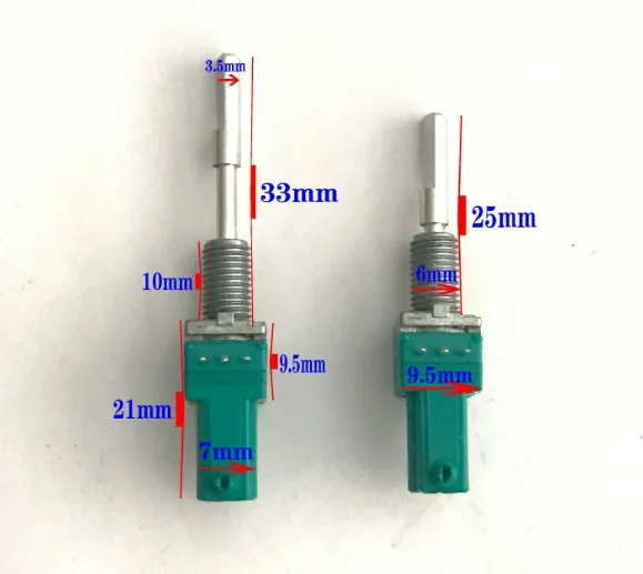 Japan ALPS precision potentiometer RK097 with lock device type single link B50K shaft 33mm belt
