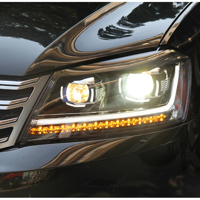 Автомобильный Стайлинг для Volkswagen VW Europe Passat B7 фары 2012 2016 светодиодный ные DRL