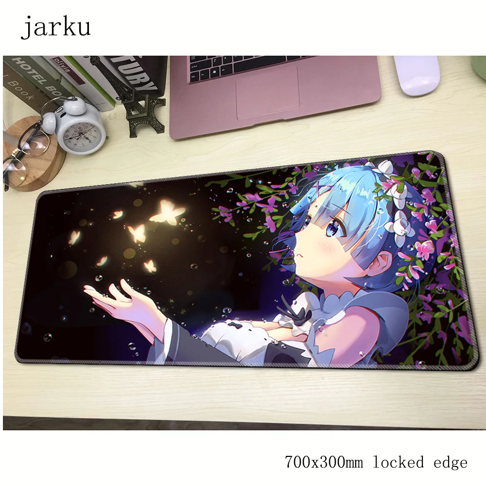 Коврик для мыши re zero 700x300 мм коврик notbook большой игровой лучший Настольный