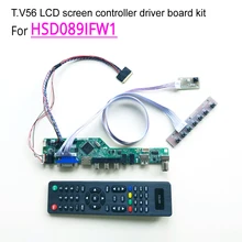 Для ноутбука HSD089IFW1 светодиодный ЖК-монитор T. V56 дисплей контроллер драйвер комплект приглашений HDMI/VGA/AV/USB 8," 1024*600 40 pin W светодиодный LVDS
