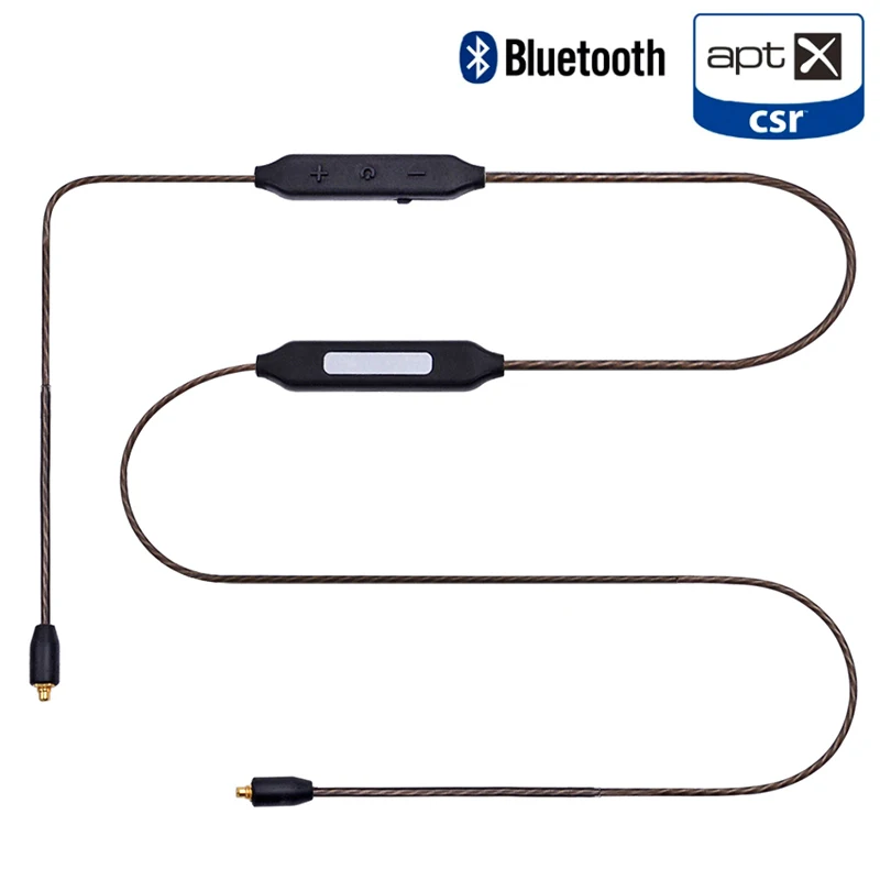 

OKCSC CSR Bluetooth Wireless Cable MMCX/0.78/IM/IE/A2DC Jack Connector Apt-x for SE535/IM50/IE80/ATH-IM10