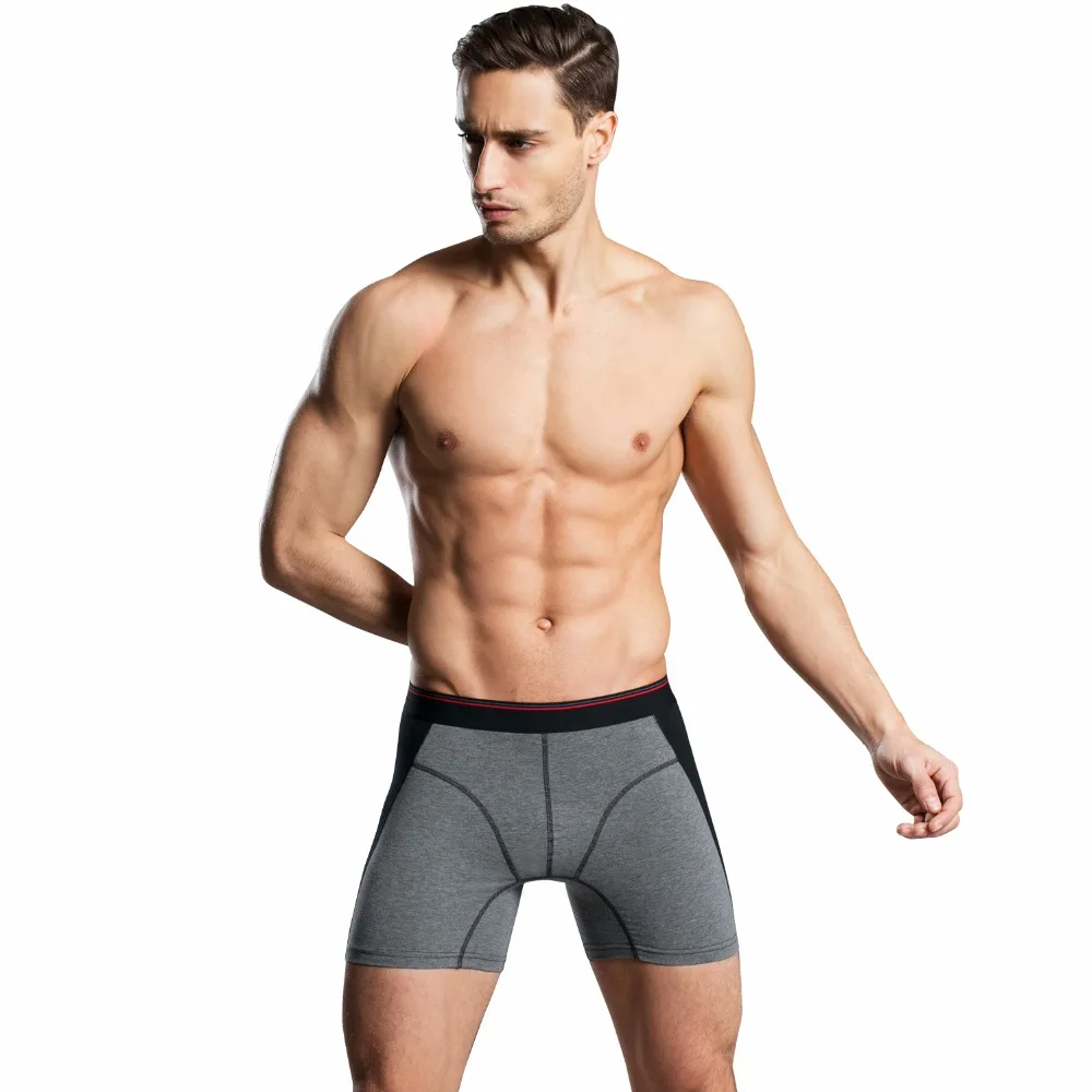Buy 3Pcs\lot Men Boxer Brand Cotton Men's Long Leg