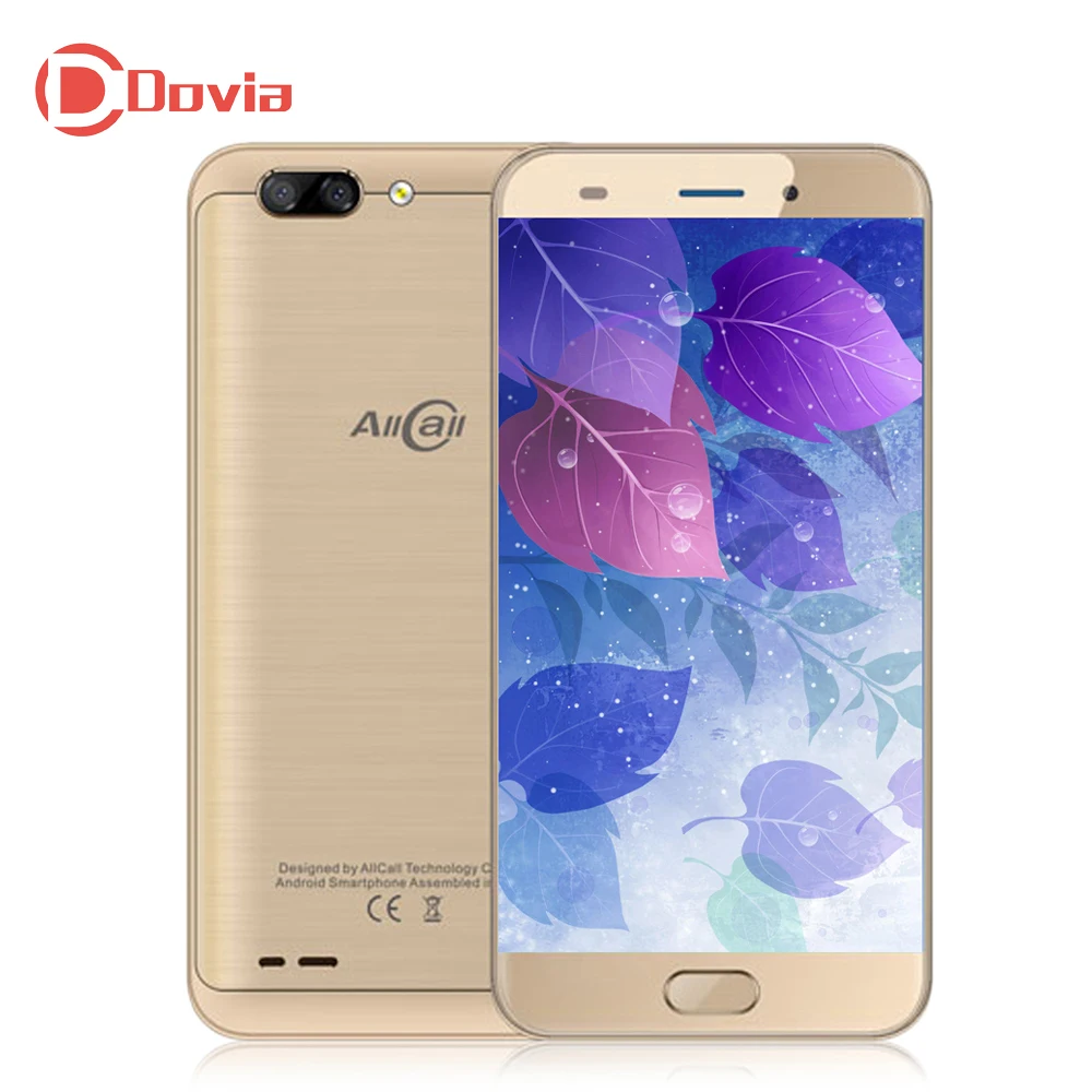 AllCall Atom 4G Mobile Phone 5.2&quot Android 7.0 MTK6737 Quad Core 1.3GHz 2GB RAM 16GB ROM 2.0MP+8.0MP Dual Rear Cameras Cellphone |