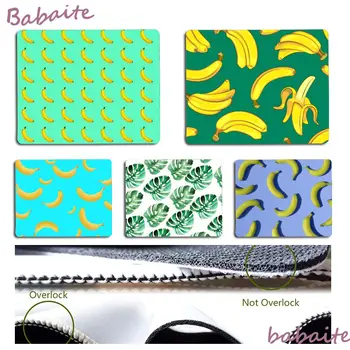 

Babaite Hot Sales banana leaf cartoon fashion gamer play mats Mousepad Size for 18x22cm 25x29cm Rubber Mousemats