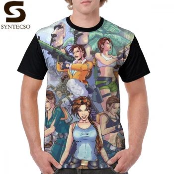 

Tomb Raider T Shirt Tomb Raider III - 20 Years Of Tomb Raider T-Shirt Print Oversized Graphic Tee Shirt Male Short Sleeve Tshirt