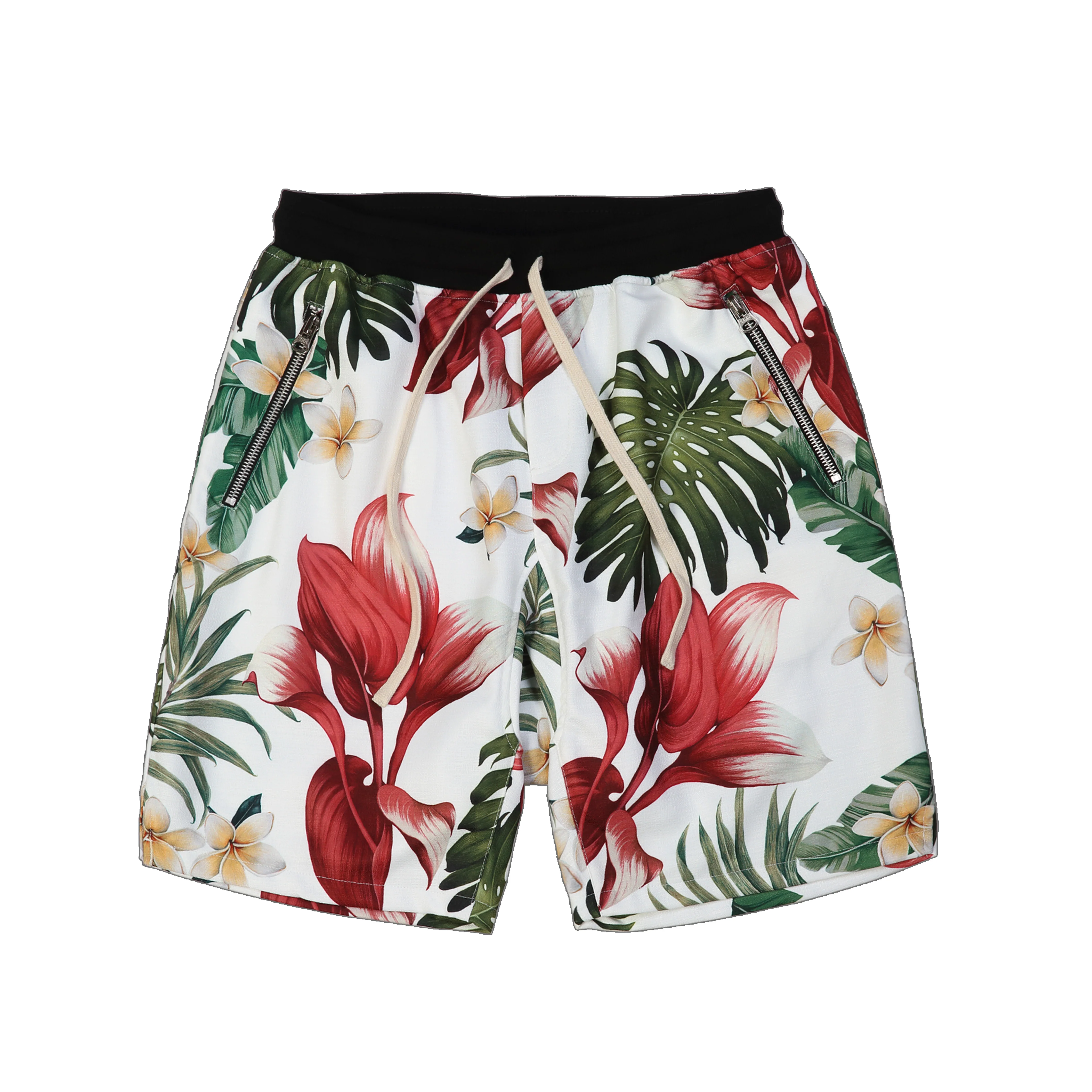 Summer couple tide brand hip hop flower camouflage floral loose sports shorts men's beach pants tide knee length