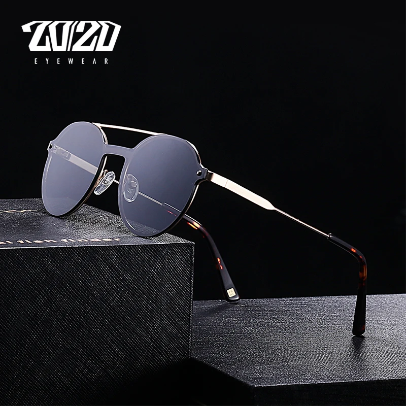 20/20 Brand Unisex Retro Men Sunglasses Double-Bridge Vintage Eyewear Accessories Sun Glasses For Men/Women 17003