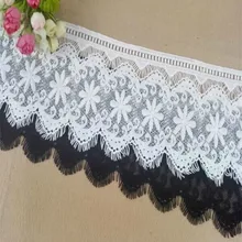 15 см вышитая кружевная отделка ткань Водорастворимая кружевная лента для шитья свадебного платья