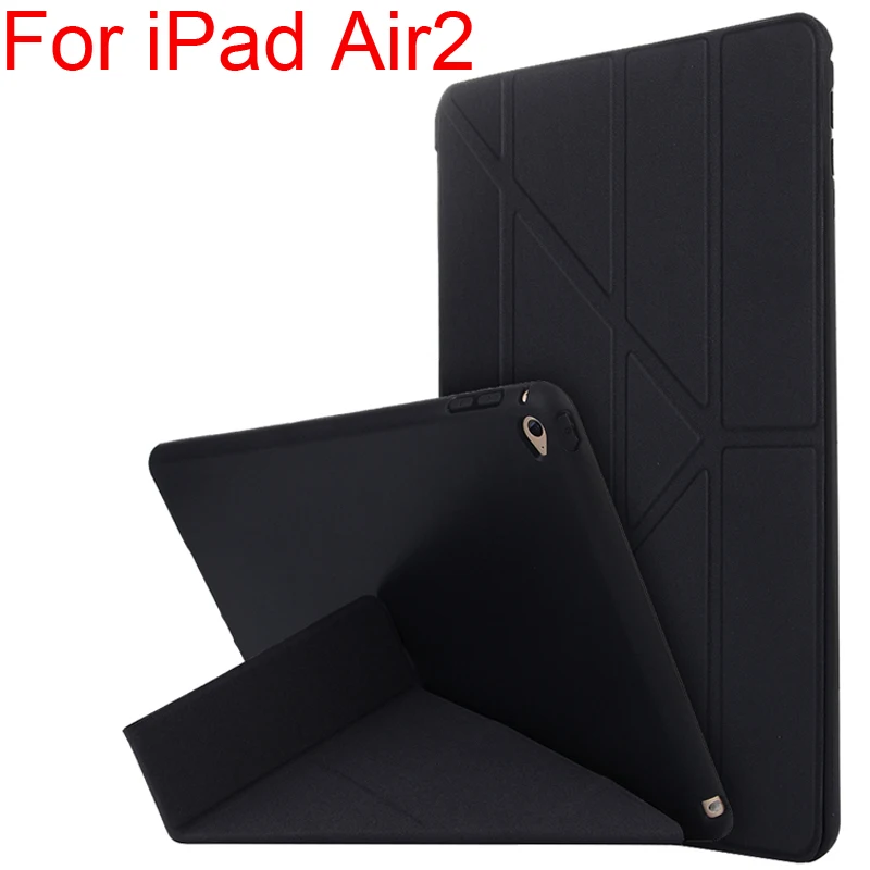 

Soft Silicone Anti Knock Drop Resistance Cover for iPad Air 2 Bag Shell Soft TPU Case for iPad Air2 Transformer Pouch Capa