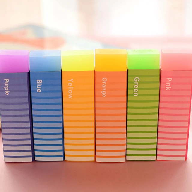 30 pcs/Lot Jelly eraser Cute Rubber erasers Color correction stationery