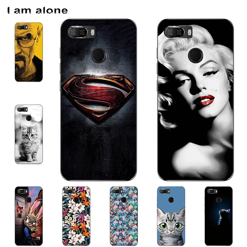 

I am alone Phone Cases For Lenovo K5 K350t K5 Note K5 Play K5 Pro 2018 Soft TPU Bags Mobile Cute Cartoon Printed Free Shipping