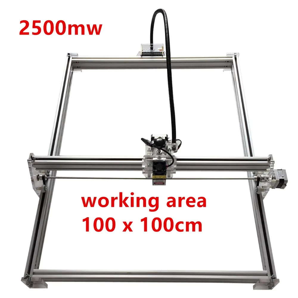 2500mw Mini desktop DIY Laser engraving engraver cutting machine Laser Etcher CNC print image of 100