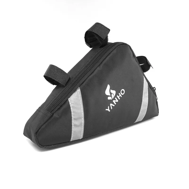 Водонепроницаемая треугольная велосипедная сумка, передняя сумка для горного велосипеда, велосипедная верхняя сумка, Аксессуары для велосипеда, два типа, 8 цветов - Цвет: Black 30009