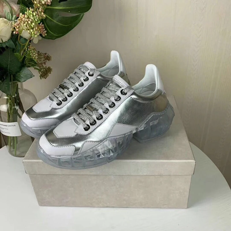 

2019 Sneakers Women Platform Shoes Breathable Walking Shoe Laces Casual Shoes Genuine Leather Waterproof Sports Shoes