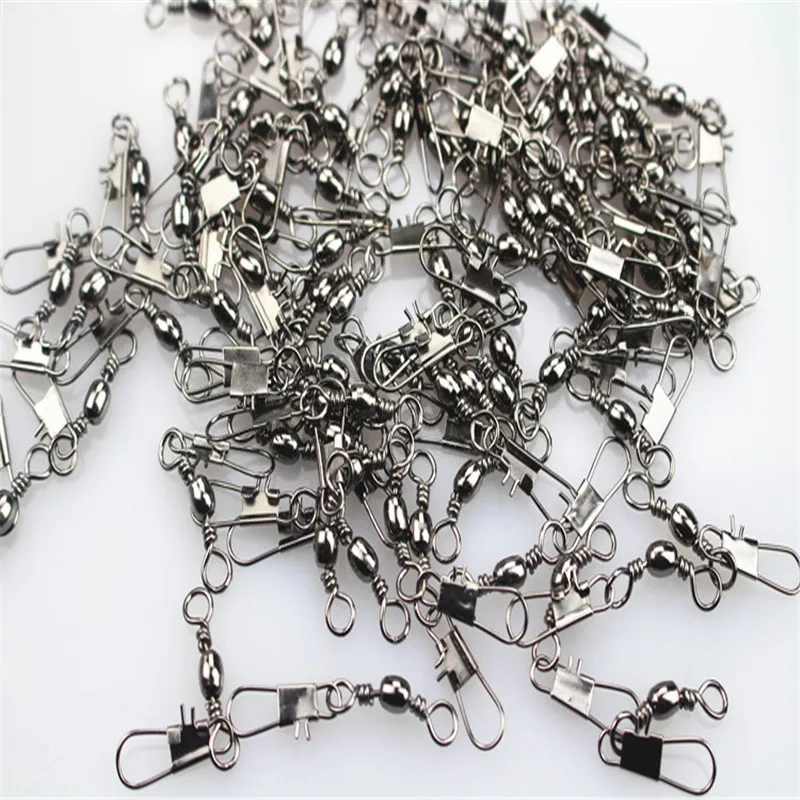

Hot Selling! 100pcs/pack A shape Barrel Swivel Solid Rings Fishing Connector4#6#8#10#New Fishing Fast pin Tools