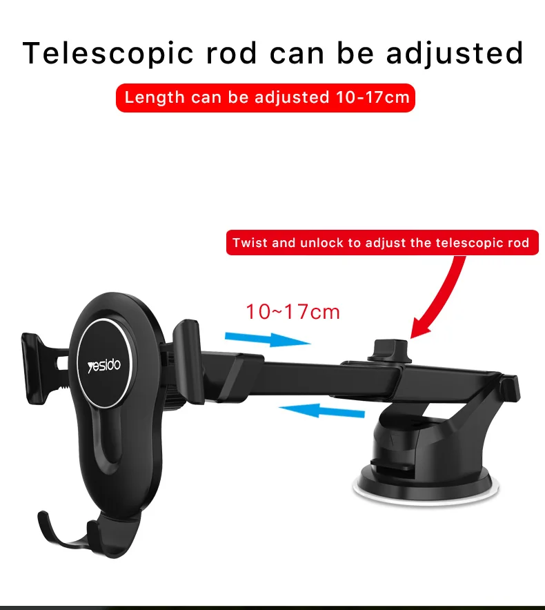 Sucker Gravity Car Phone Holder (3)