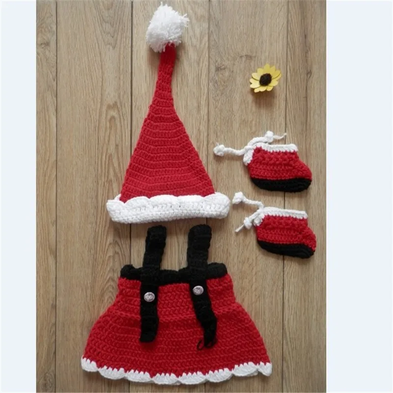 Реквизит для фотосессии новорожденных; детская шапка; Рождественский олень; ручной работы; вязаный костюм с оленем; комплект из вязаных шапок и штанов - Цвет: 5