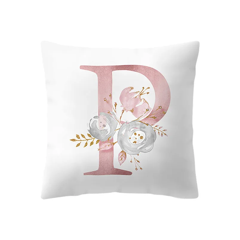 Cushion Cover 45x45cm Kids Room Decoration Letter Cushion English Alphabet sofa cushion for home decor new arrival #4n21#F (5)
