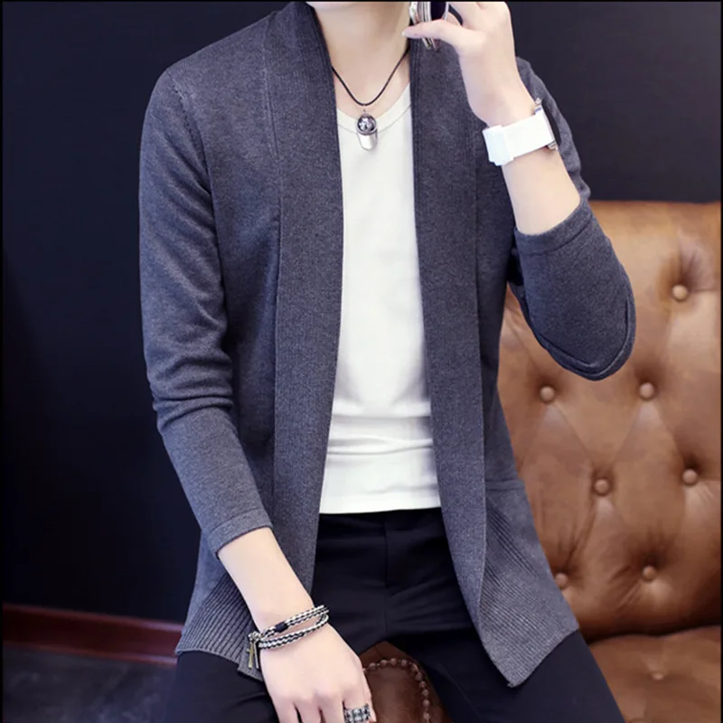 Mens Cardigan Sweater Jumpers 2016 Fashion Sueter Hombre Cardigan Sweaters Men Coats Casual Slim Long Sleeve
