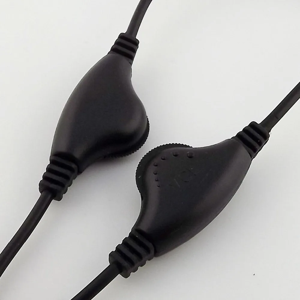 10pcs 3 5mm Headphone Stereo Audio 1M 2F Splitter Cable With Separate Volume Controls 22cm