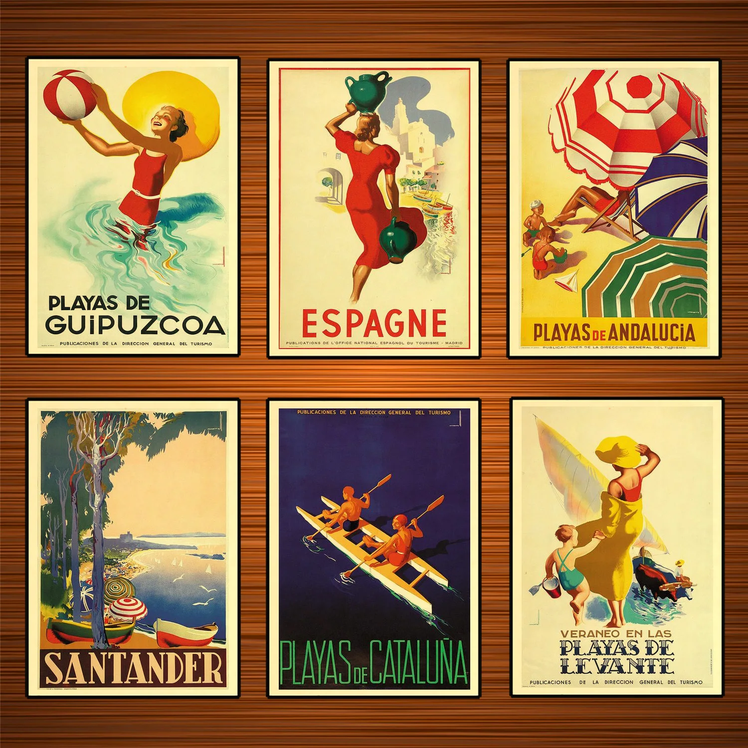 Andalucia Vintage Travel Poster classic Tourism A4 A3 A5 re print