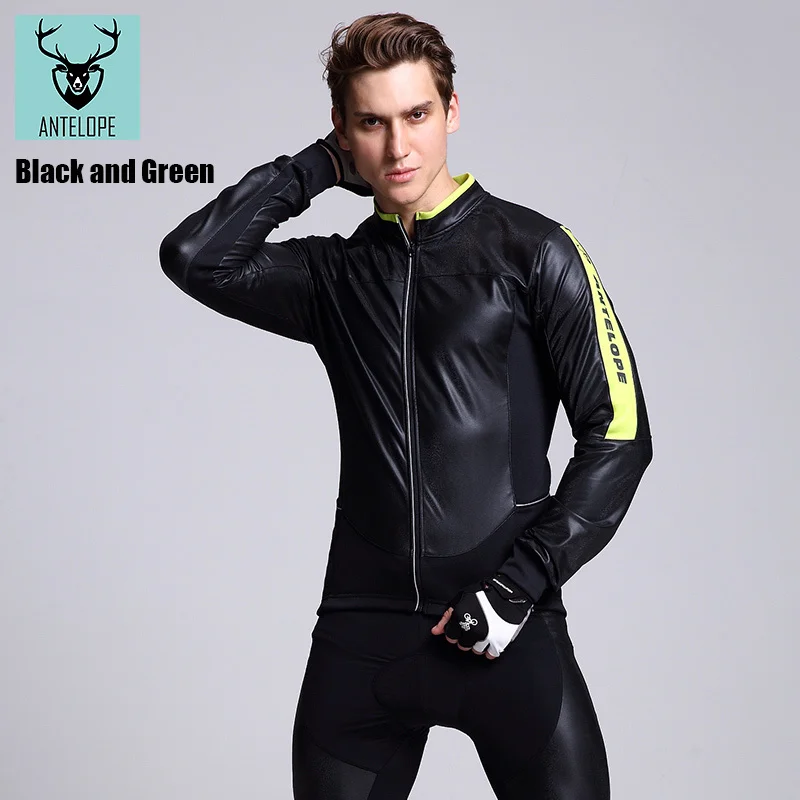 Набор из дышащей Джерси с длинным рукавом для горного велосипеда, женский костюм для шоссейного велосипеда, светоотражающая одежда для горного велосипеда, Мужская одежда для велоспорта - Цвет: Green man