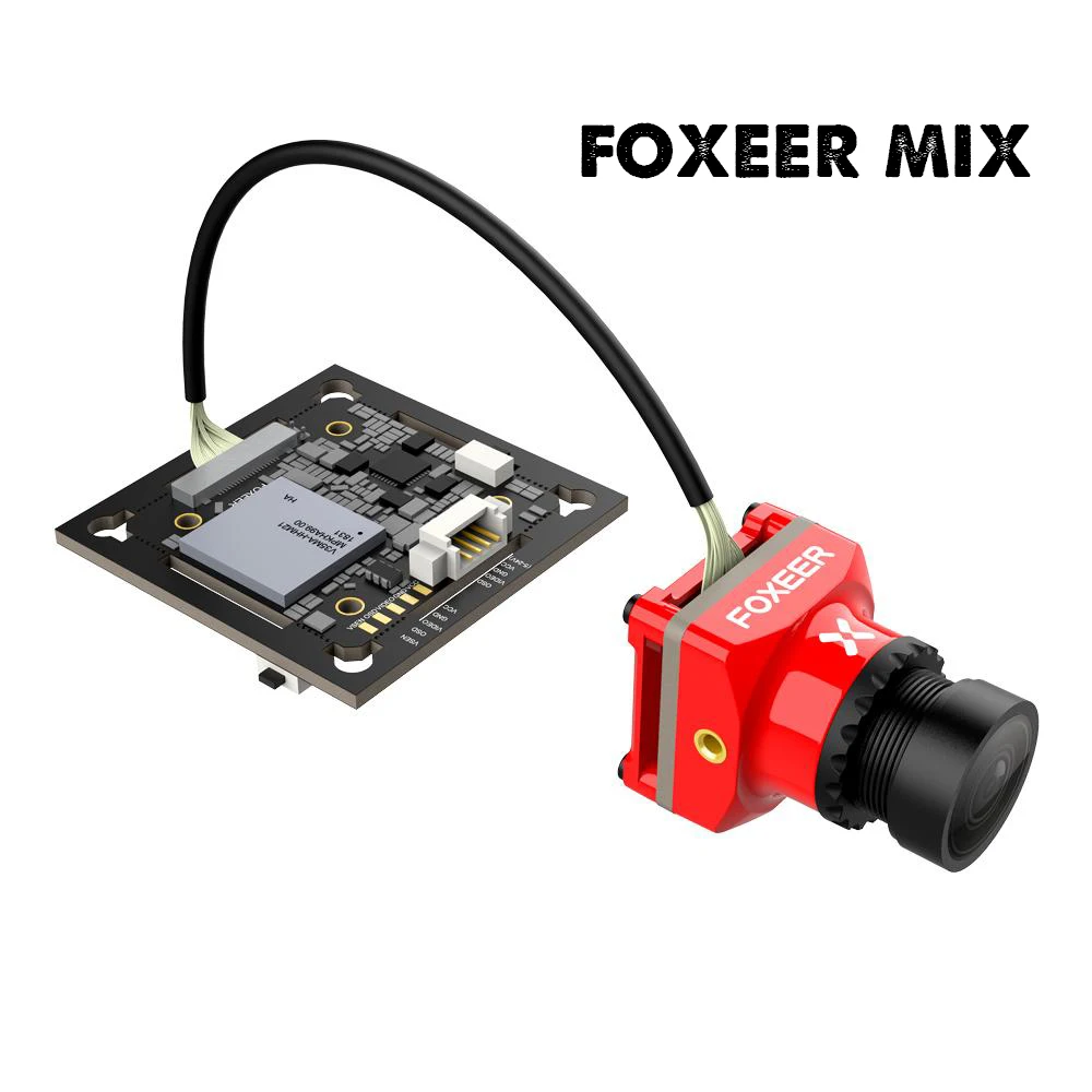 

Foxeer Mix 16:9/4:3 PAL/NTSC Switchable 1080p 60fps Super WDR Mini HD FPV Camera with 2.1mm lens for FPV racing drone part