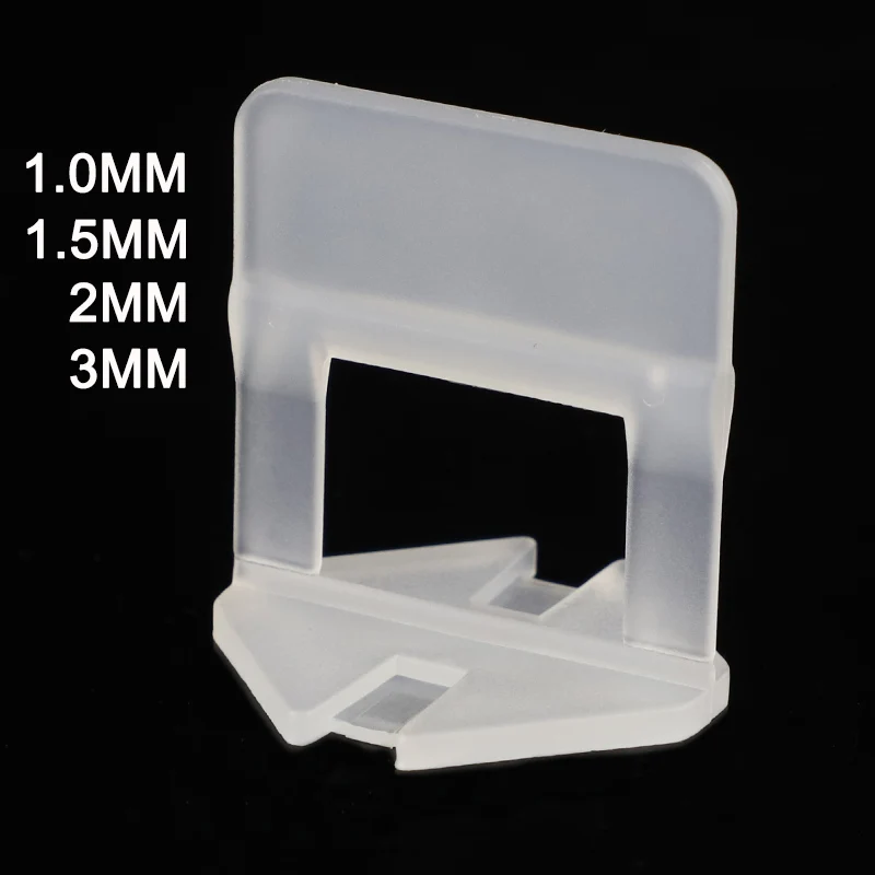 

100pc Clips 1mm 1.5mm 2mm 3mm Gap Tile Spacers Leveler Ceramic Floor Leveling System Tool