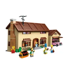 WAZ Compatible Legoe THE Simpsons Series 71006 Lepin 16005 2575pcs The Simpsons House constructing blocks bricks toys for kids