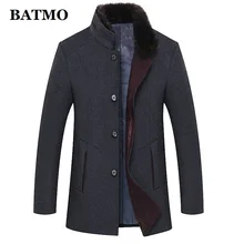 BATMO new arrival winter high quality wool casual trench coat men,men's thicked wool jackets plus-size M-6XL 1658