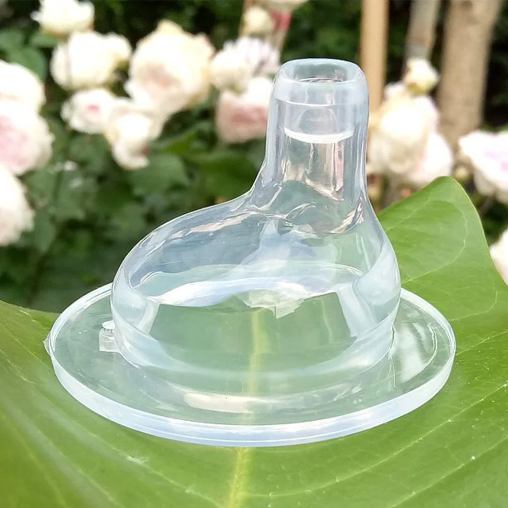 

6pcs Spout Set Tasteless Anti Flatulence For Sippy Cup No Spill Durable Learning Soft Silicone Transparent Duck Mouth Baby
