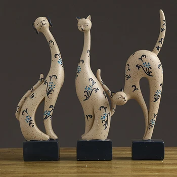 

American Creative Resin Animal paradise fairy garden miniature figurines Cat chicken duck dog tabletop crafts home decoration