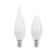 Lámpara LED E14, 220V, SMD 2835, Bombillas luz LED tipo vela, luz blanca fría y cálida