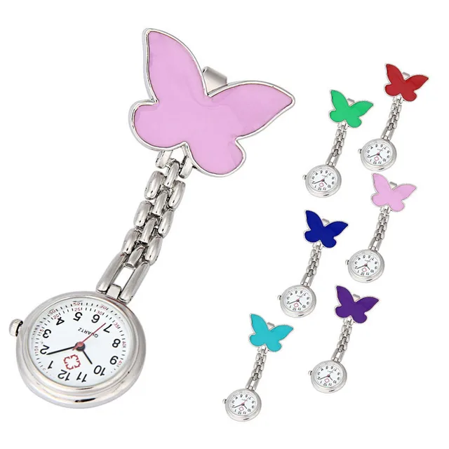 Nurse Watches 1 PC Brooch Fob Medical Nursery Clocks Colorful Butterfly Quartz P Nurse Watches 1 PC Brooch Fob Medical Nursery Clocks Colorful Butterfly Quartz P