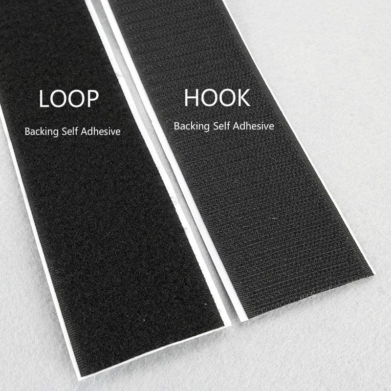 VELCRO Hook And Loop Sticky Tape Strips Black Or White Self Adhesive Fastener 