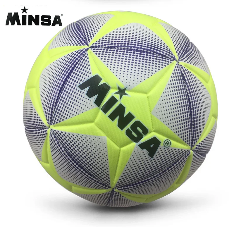 

2019 New Brand MINSA High Quality A++ Standard Soccer Ball PU Soccer Ball Training Balls Football Official Size 5 and Size 4 bal