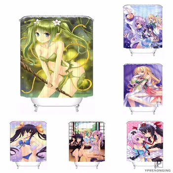 

Custom Anime Tsunako Purple Heart Neptune Shower Bath Bathroom Curtain Mildewproof Waterproof Polyester Various Sizes#0421-21-80