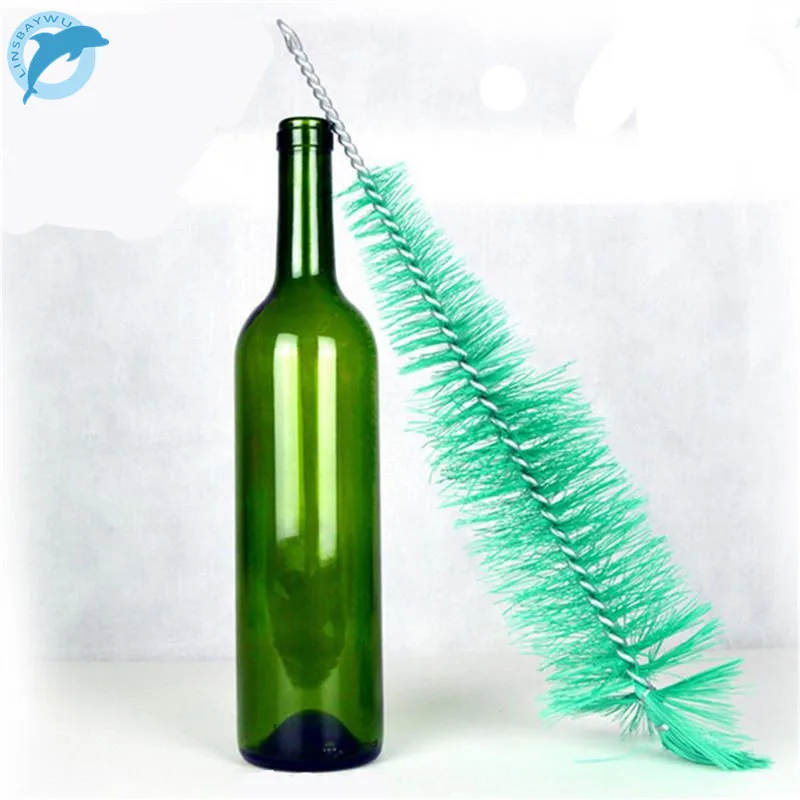 

LINSBAYWU1Pcs Nylon Wine Bottles Brush Winemaking Cleaning Tools Lengthen Durable Baby Feeder Bottle Brushs Washing Cleaner Tool