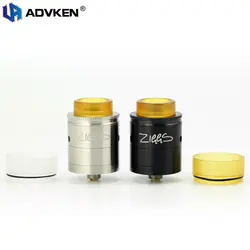 ADVKEN Ziggs 24 мм RDA V2.0 электронная сигарета ввиду распылитель капает ZIGGS 24 RDA танк распылитель для 510 нить мод vape