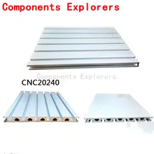 Произвольная резка 1000 мм 20240 алюминиевый экструзионный профиль для пластины с ЧПУ, серебристого цвета