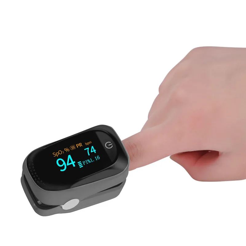 

Digital Fingertip Pulse Oximeter Electric Oxygen Saturation Monitor Easy Use SpO2 Heart Rate Meter OLED Reversible Display 31