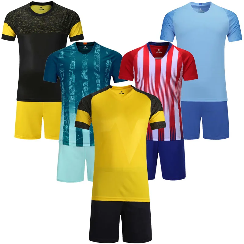Kids blank v neck short sleeve soccer jerseys youth football jerseys boys plain 5 colors soccer uniforms customize any logos