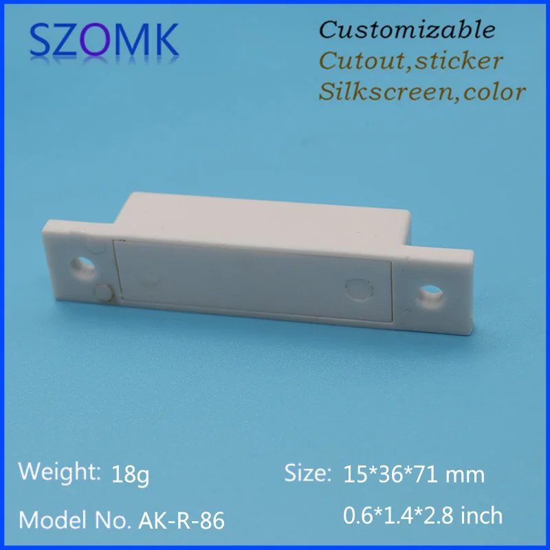 szomk IC card reader plastic enclosure for electronics project plastic sensor junction box distribution box instrument case plastic housing for pcb (7)