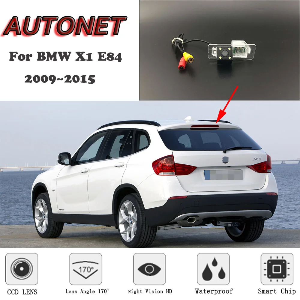 Камера заднего вида AUTONET HD с ночным видением для BMW X1 E84 2009 ~ 2015 CCD/номерной знак