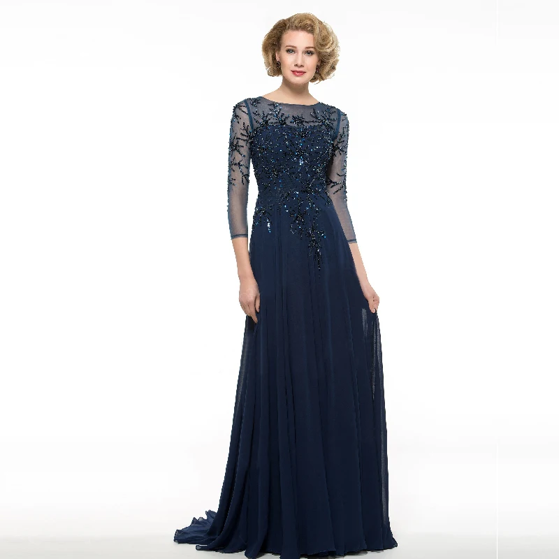Mother Of The Bride Dresses Floor Length Blue 10