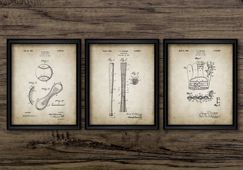 Baseball Canvas Art Prints Home Decor