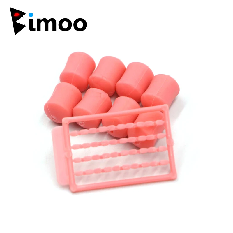 

Bimoo 1set=8pcs with Stops Slow Sinking Pink Carp Fishing Plastic Dumbell Fake Food Plastic Hook Bait Ideal for Crayfish Fishing