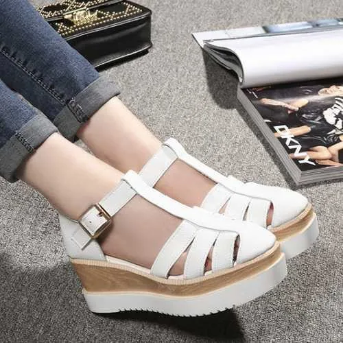 closed toe platform sandals